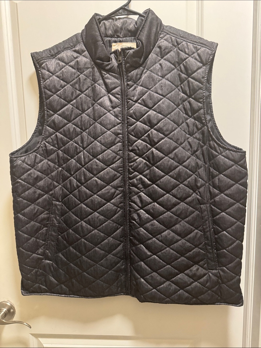 Quilted Black Puffer Vest Mens XXL lightweight